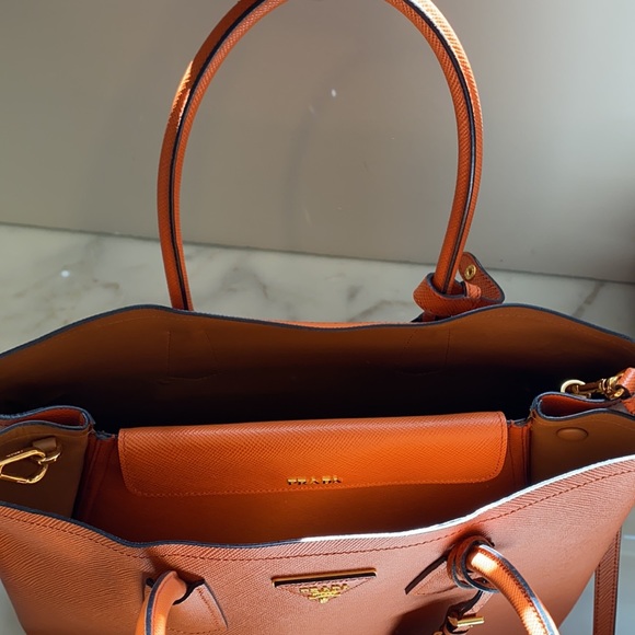 Prada Medium Saffiano Leather Double Bag - Picture 5 of 6